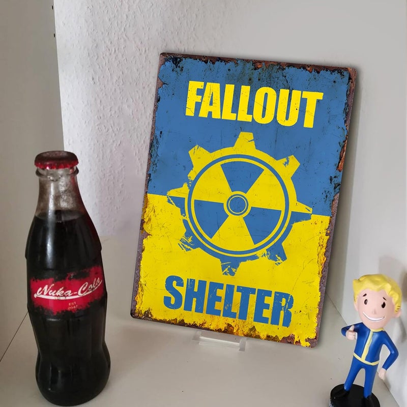 Flinelife Fallout Shelter Sign - 8x12 Metal Decor - Image 2