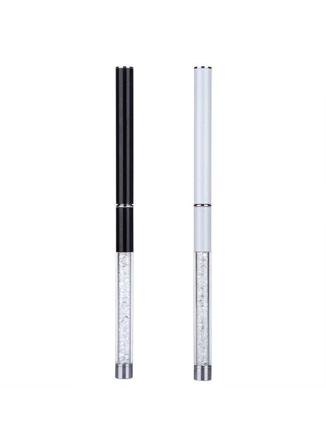 BTYMS 2Pcs Eye Brush with Cap for Travel, Eye Brow Eyelash Mascara Brushes Wands Applicator Portable Cosmetic Brushes - Image 5