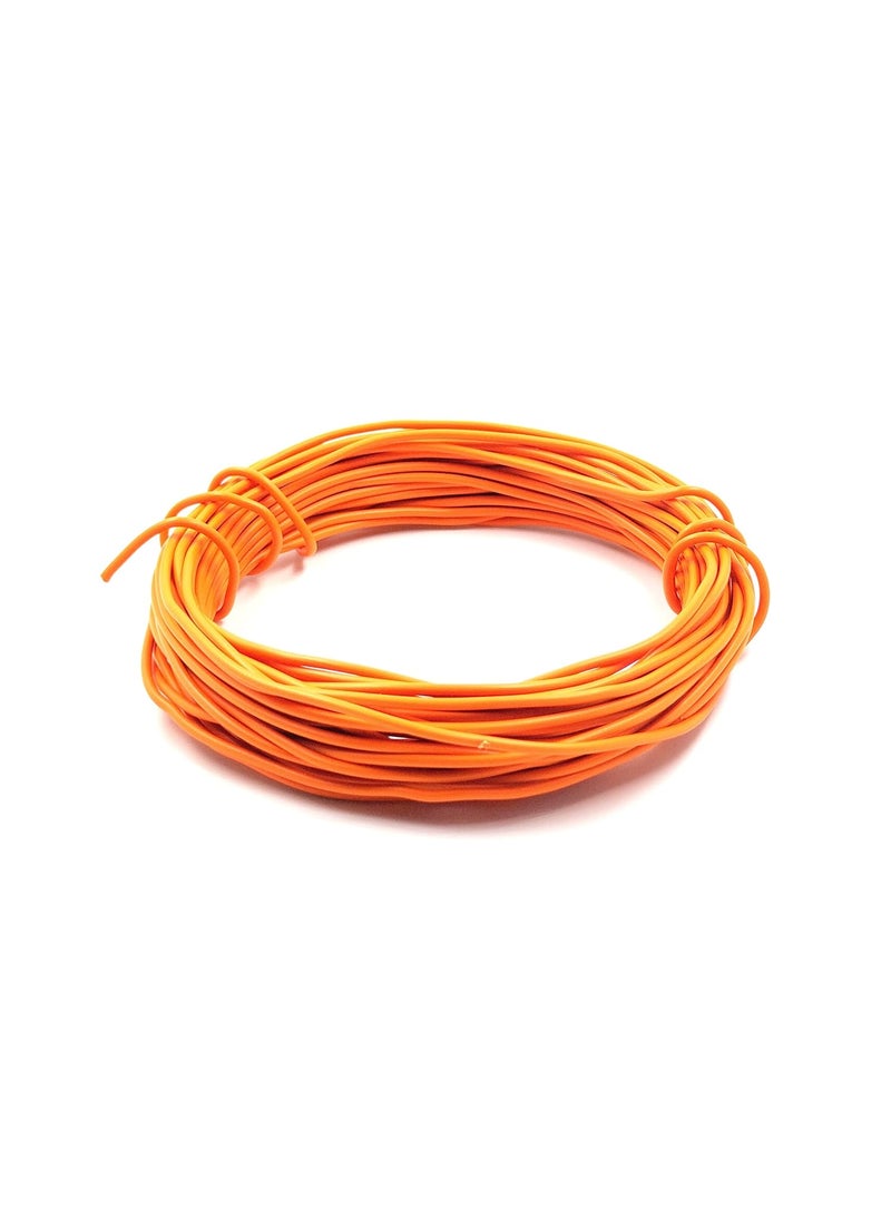 Invento INVENTO 3mtr 20 AWG 05 sqmm 15A Tinned Copper PVC Wire Flexible Orange Cable 17mm Dia High Temperature for DIY  - Image 1