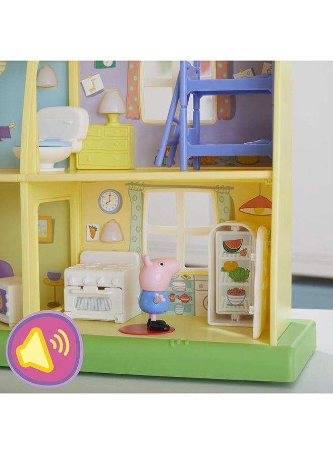 Peppa Pig Peppa’s Adventures Peppa's Playtime to Bedtime House Toy, with Speech, Light, and Sounds, 3 Figures, 13 Accessories, Ages 3 and Up  - Image 4