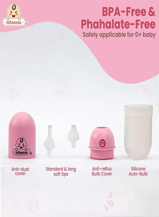 Infantso (2-in-1) Nose Cleaner | Baby Nasal Aspirator | Gentle Suction for Blocked Nose | Soft Silicone Tip, Safe & Hygienic | Easy to Use for Newborns, Mucus Sucker for Congestion & Cold Relief (Made in Tiwan) - Image 5