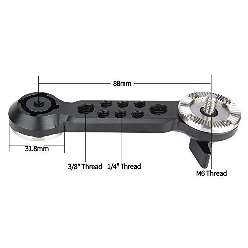 NICEYRIG Rosette Extension Arm for ARRI Standard M6 Thread Mount Applicable for Handgrip Heavy Shoulder Rig Support System - Image 4