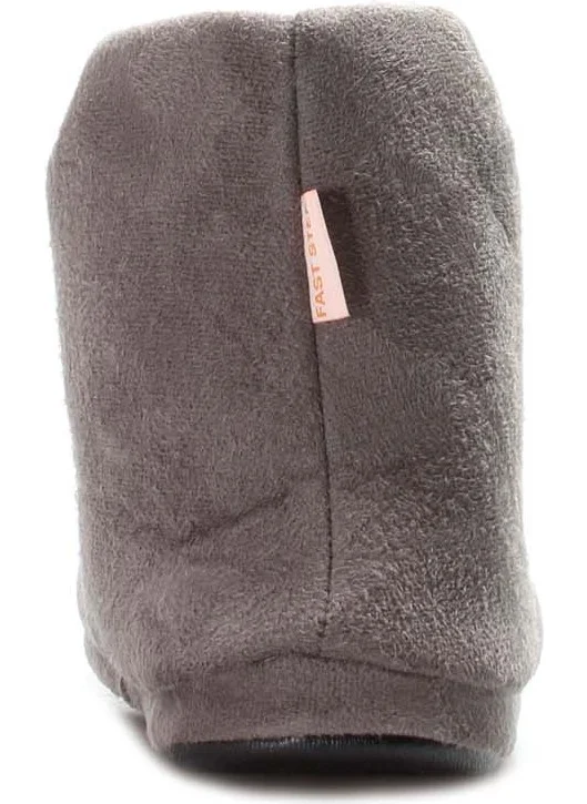 فاست ستيب Unisex Gray Wool Lined Home Slippers Home Boots Home Shoes 331xa096