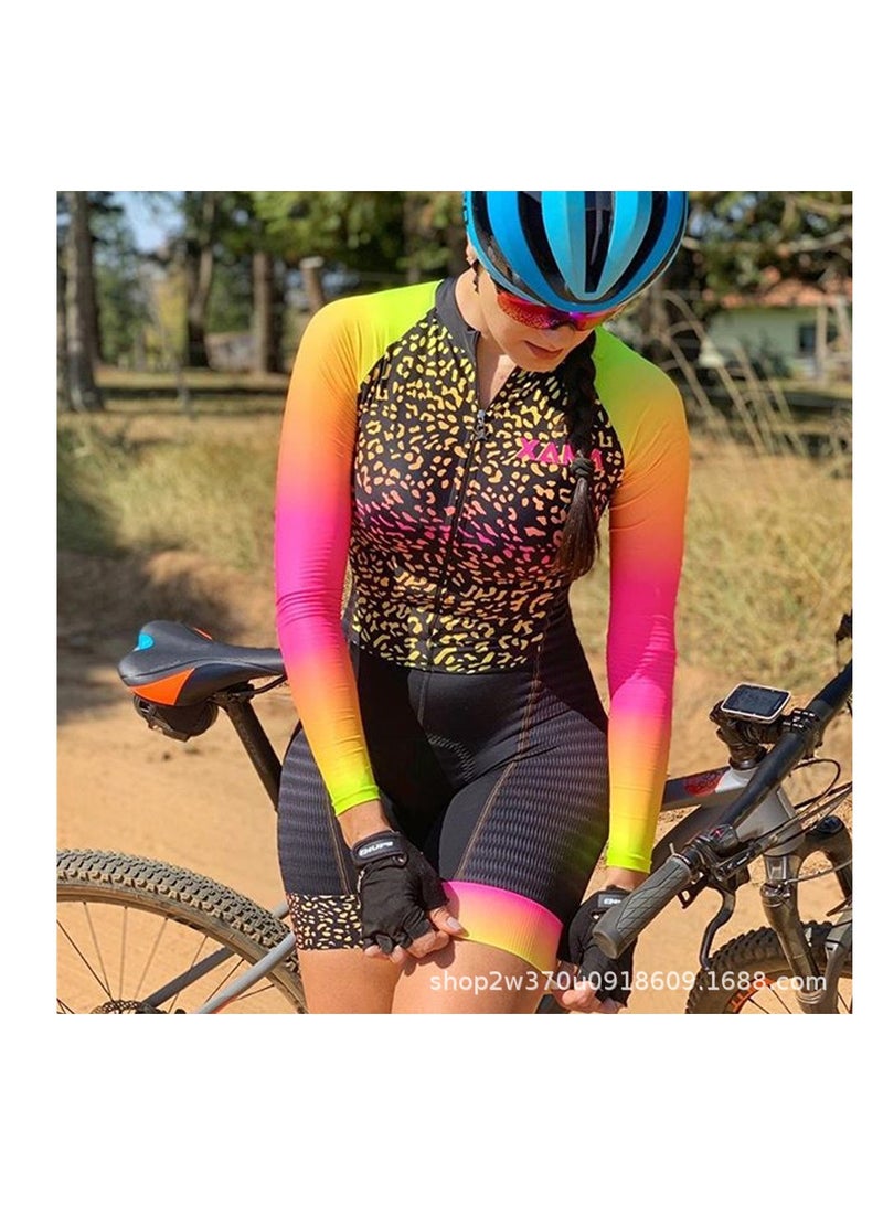KUYING GR New Summer Outdoor Sunscreen Moisture Absorption Quick Drying Bicycle Women's Cycling Clothing Set  - Image 1