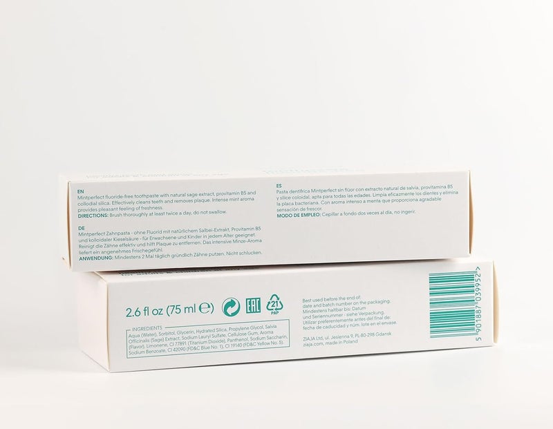 Ziaja Mintperfect Sage FluorideFree Toothpaste 75Ml - Image 5