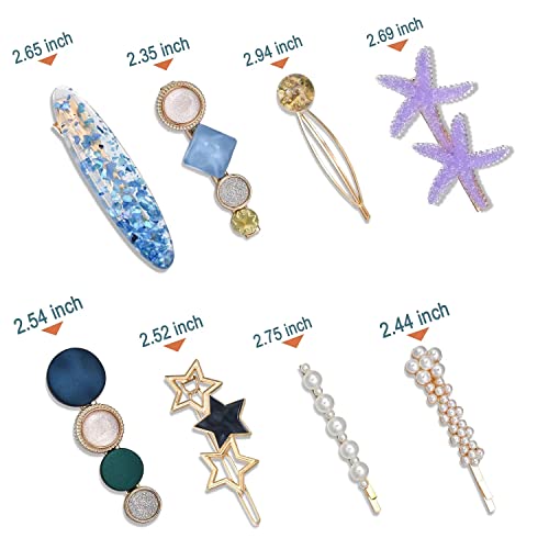 Tresneria® Korean Fashion Hair Clips Set in Trendy Styles and Designs for Women and Girls (BlueBee) - Image 3