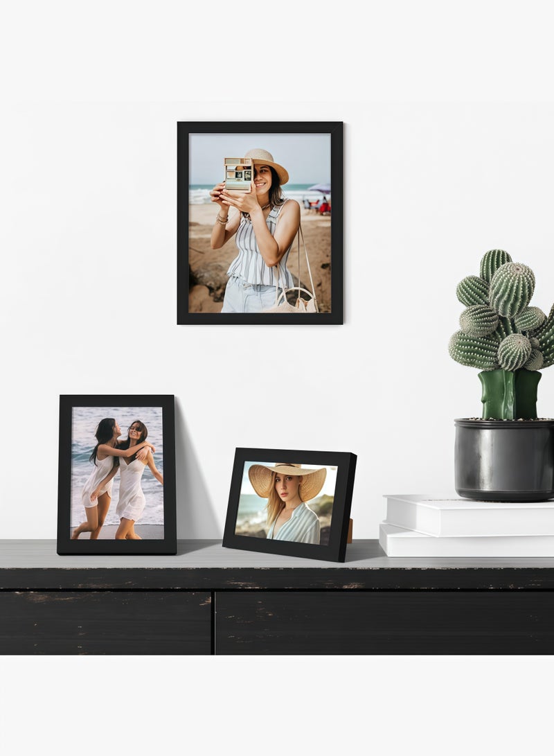 upsimples 10 Pack Picture Frames Collage Wall Decor for Mounting or Tabletop Display, Photo Gallery Frame Set for Family, Multi Sizes Including 8x10, 5x7, 4x6, Black - Image 4