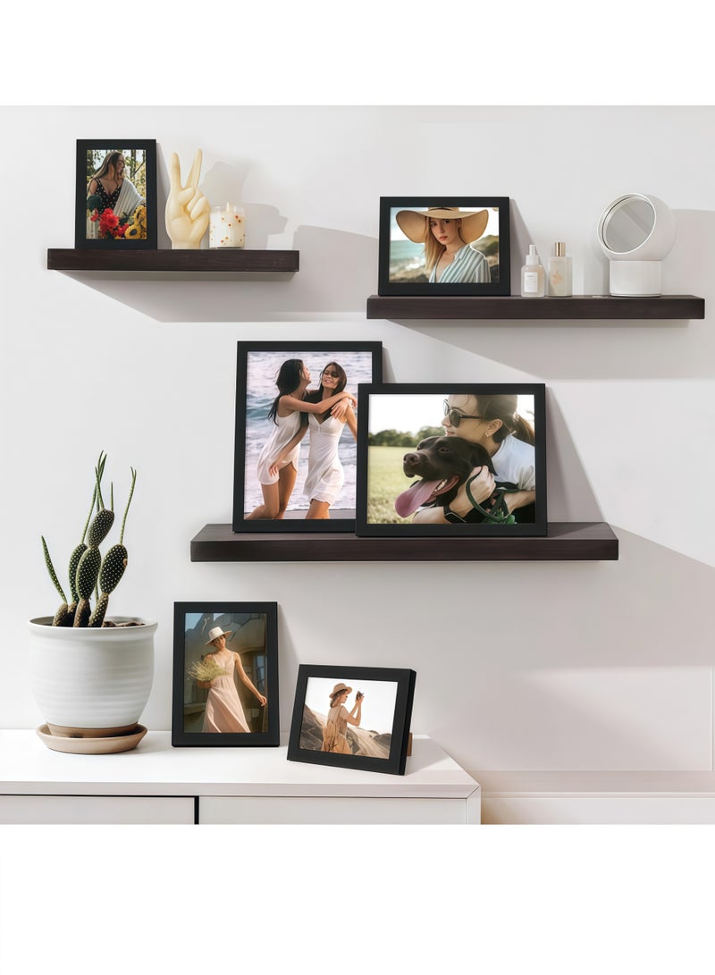 upsimples 10 Pack Picture Frames Collage Wall Decor for Mounting or Tabletop Display, Photo Gallery Frame Set for Family, Multi Sizes Including 8x10, 5x7, 4x6, Black - Image 3