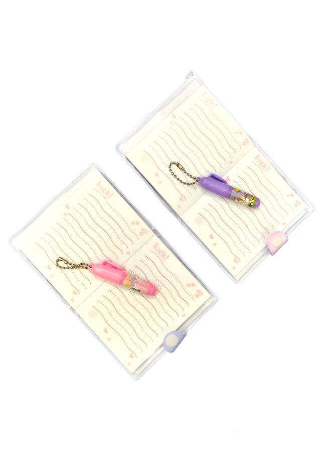 Caught Trendy Combo of 2 Inspirational Cute Unicorn Positive Mini Motivational Journal Small Portable Pocket Size Notebook Diary With Pen And Best Birthday Gift For Kids. - Image 3