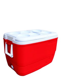 PRINCEWARE 30-Litre Ice Box Thermo insulated Picnic Cool Box-Thermo Keeper Container Expanded Cooler Fishing Ice Box-Red  - Image 1