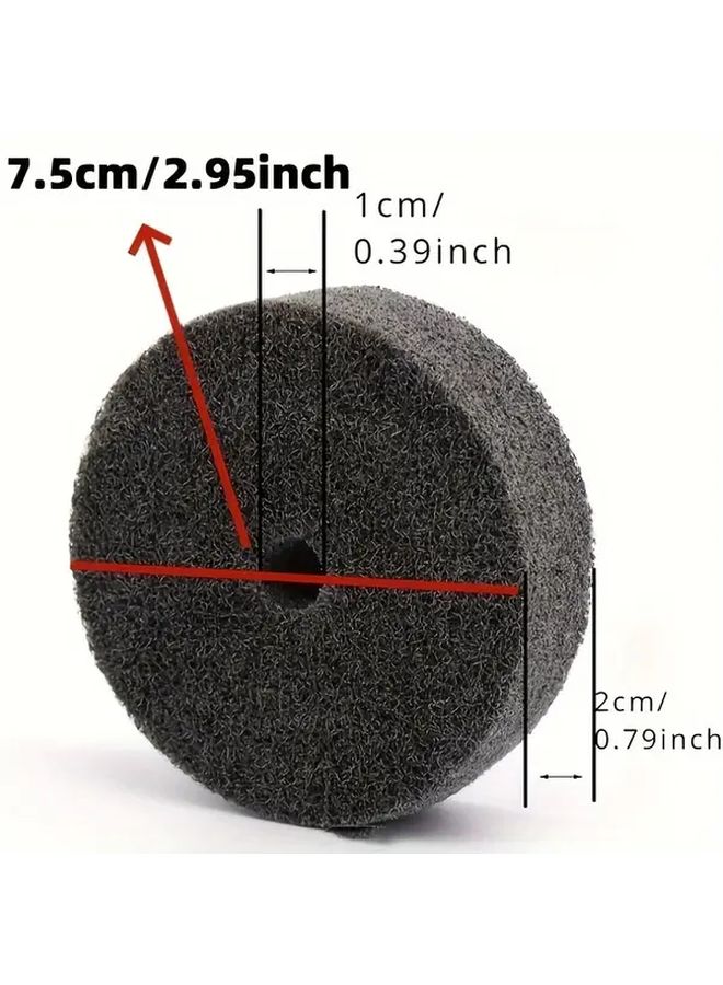 1pc Grey Fiber Grinding And Polishing Wheel Kit With Mounting Drills Self Assembly Sanding Discs Set For Wood Metal Plastic Composites Compatible With Drill Through Center Hole Diy And Professional Kit - Image 3