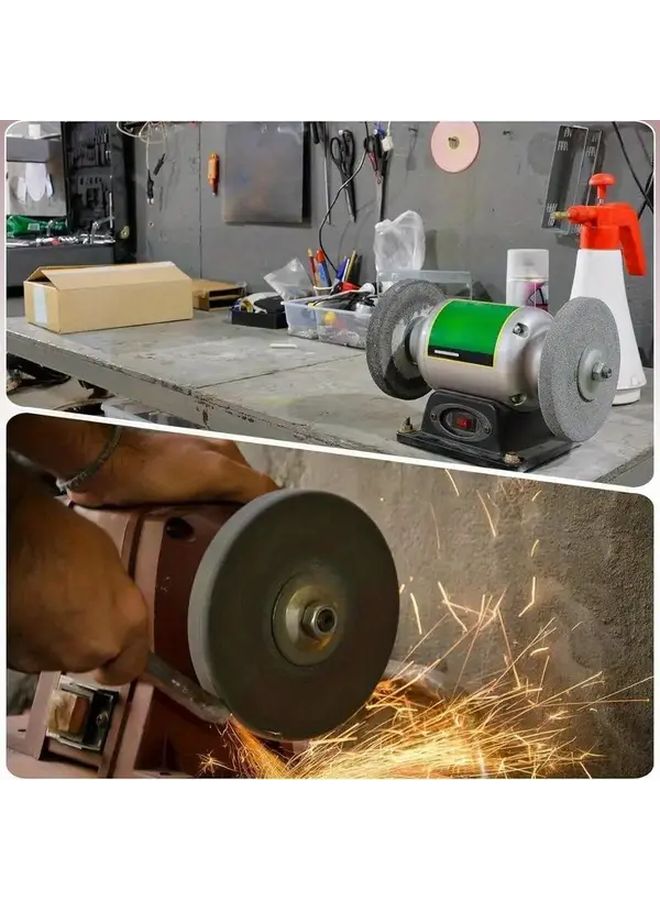 1pc Grey Fiber Grinding And Polishing Wheel Kit With Mounting Drills Self Assembly Sanding Discs Set For Wood Metal Plastic Composites Compatible With Drill Through Center Hole Diy And Professional Kit - Image 4