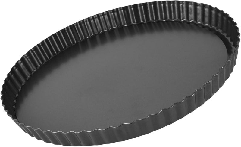 Tart Pan Quiche Pan Non Stick Durable Carbon Steel Deep Baking Dish for Home Baking Enthusiasts ([Thickened] 10-inch live bottom pie plate) - Image 3