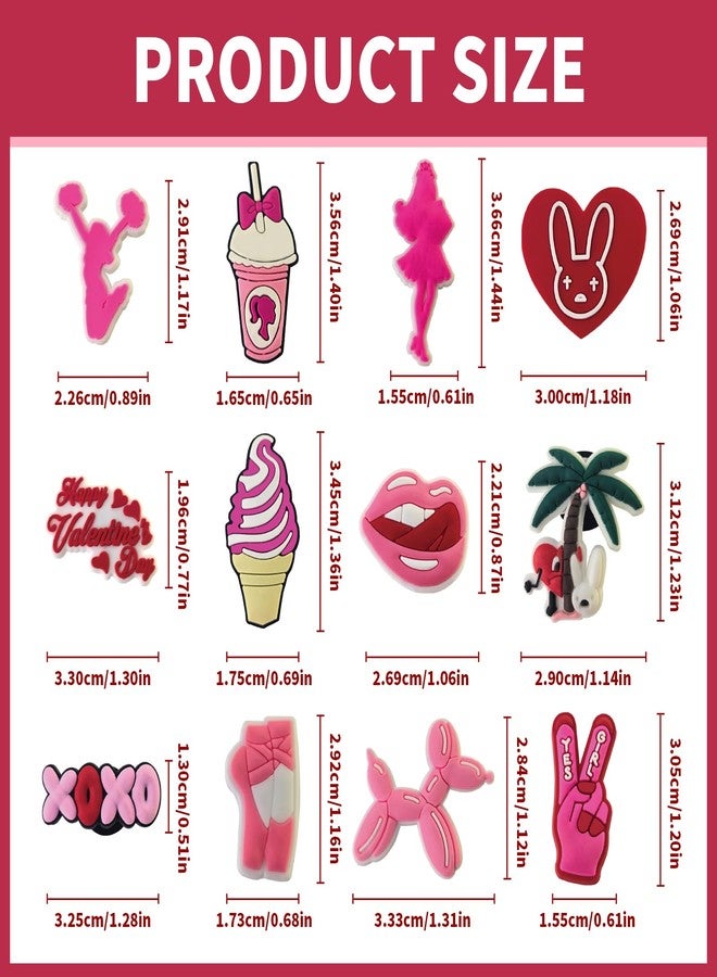 Yonuni 12pcs Beach Charms for Bogg Bag, Rubber Beach Bag Accessories for Original All Models, Rubber Tote Pink Charms Insert Decorative for Girl Women - Image 4