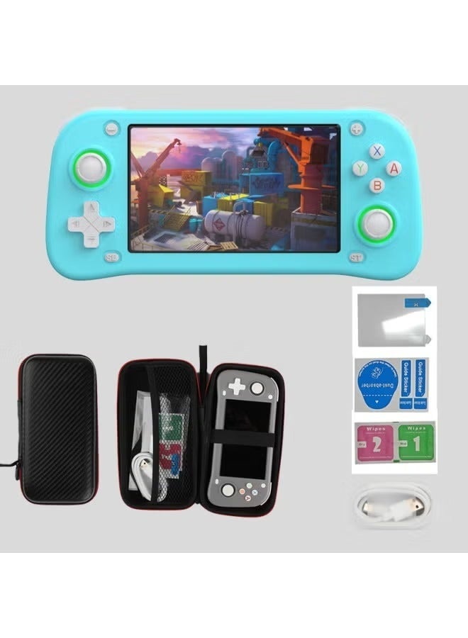 ELTRAZONE XF43 Handheld Game Console, Open Source Linux Retro Gaming System with HD Display, TV Output, Cyan - Image 3