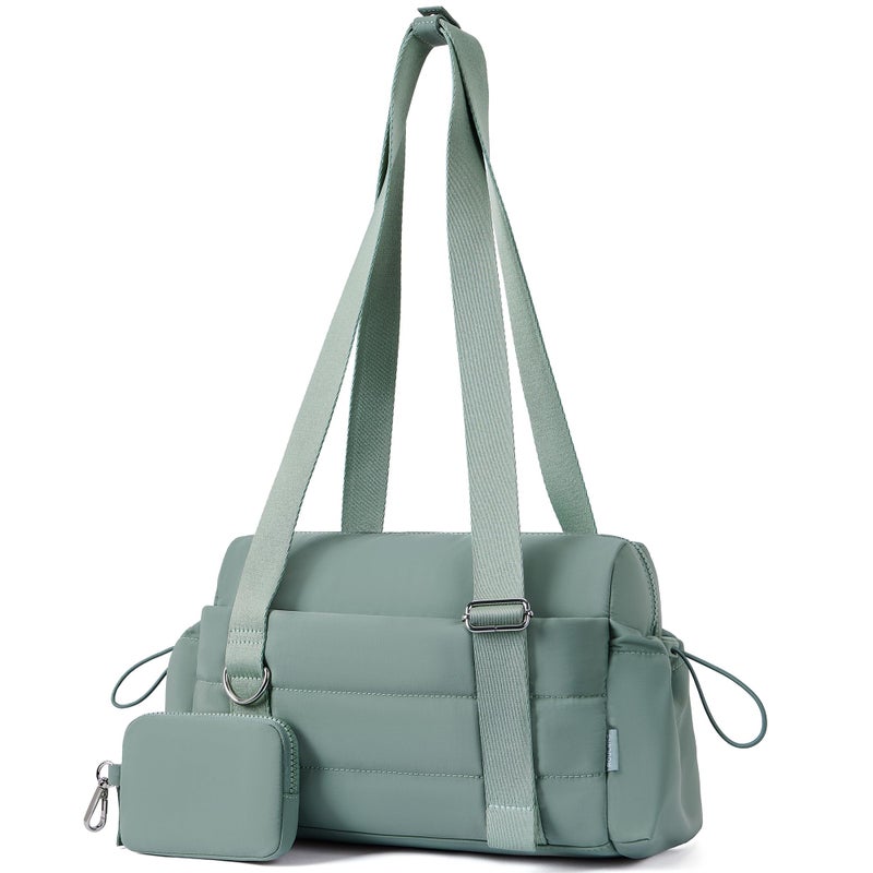ROULENS Small Gym Bag for Women 2 Set Mini Gym Duffle Bag with Wet Compartment and Coin Wallet Gym Tote Bag for WorkoutSportTravel - Image 2