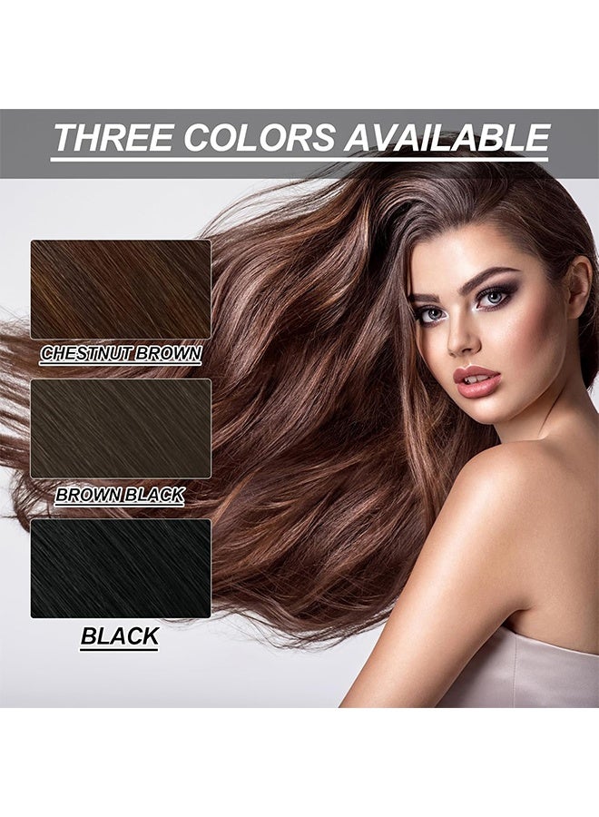 EELHOE Fruit Hair Dye Cream 80ml, Natural Plant Extracts Unisex Hair Dye with Comb for Men and Women (Brown Black) - Image 4