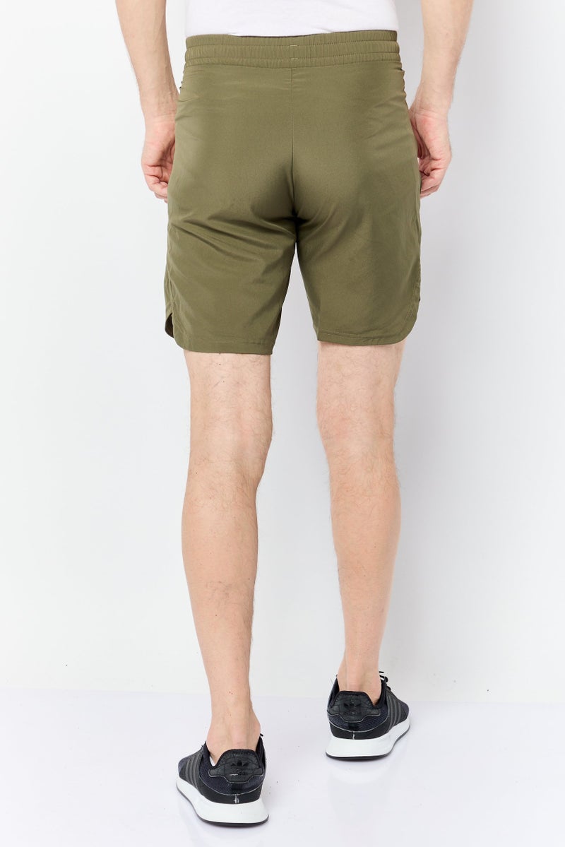 Adidas شورتات جري رياضية للرجال بطول 9 إنش، زيتوني - Image 3