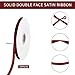 TONIFUL 38 Inch x 100yds Scarlet Dark Red Satin Ribbon Thin Solid Fabric Ribbons Roll for Gift Wrapping Invitation Floral Hair Balloons Craft Sewing Party Wedding Decoration Valentines Day - Image 4