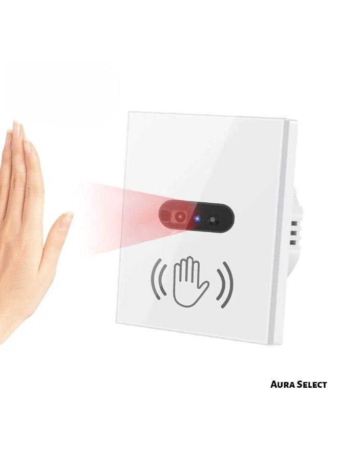  أورا سيليكت مفتاح استشعار بالأشعة تحت الحمراء، مفتاح لوحة زجاجية، مفتاح لوحة زجاجية بالأشعة تحت الحمراء، مفتاح لوحة زجاجية ذات لوحة فولاذية، مفتاح غرفة النوم، مفتاح بجانب السرير، محول مفتاح الطاقة، 86 مفتاح، نظام التحكم في الإضاءة المنزلية - Image 1