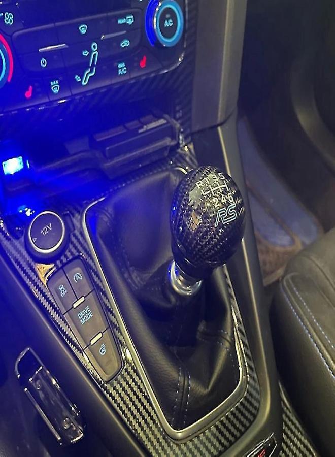 6 Speed Rs Carbon Fiber Gear Shift Knob For Ford Focus Rs Fiesta - Image 3