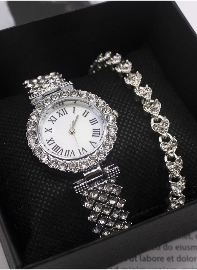 Ladies Wristwatch and Bracelet Set Exquisite and Fashionable Diamond Watch for Women - pzsku/Z1C201BC3D1C5923CE2DAZ/45/_/1695439567/1344b5e2-934c-4409-8e37-1200658349d1