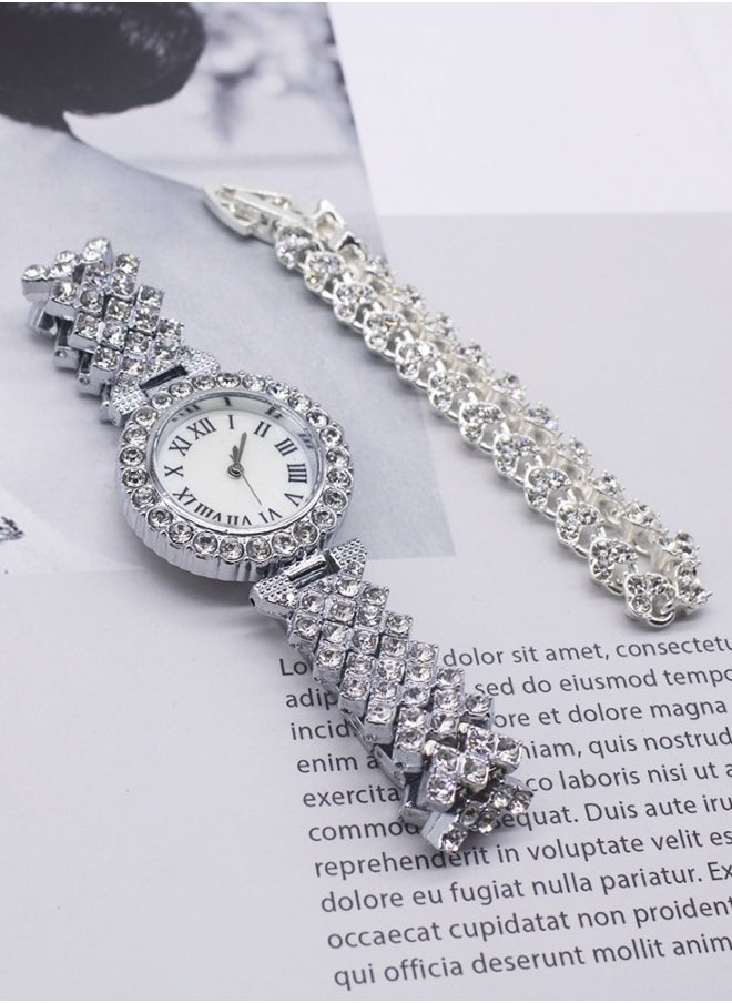 Ladies Wristwatch and Bracelet Set Exquisite and Fashionable Diamond Watch for Women - pzsku/Z1C201BC3D1C5923CE2DAZ/45/_/1695609706/7313e5a1-ff14-41e0-a64a-1c40b7a40014