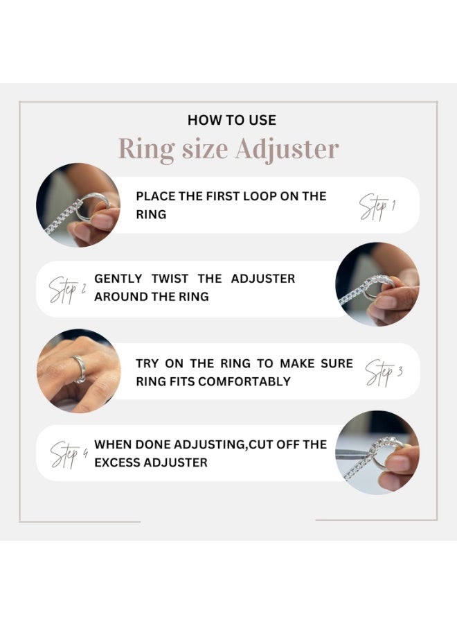 اداة ضبط مقاس الخاتم غير مرئية للخواتم الفضفاضة - واقي الخواتم، مقاس الخاتم، 4 مقاسات تناسب اي خاتم - Image 2