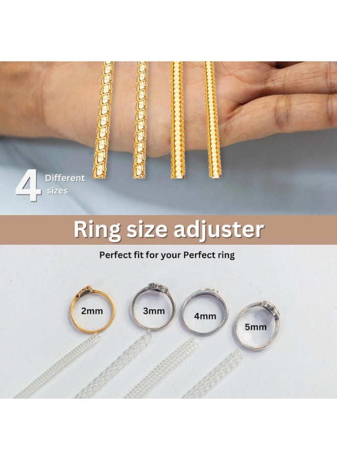 اداة ضبط مقاس الخاتم غير مرئية للخواتم الفضفاضة - واقي الخواتم، مقاس الخاتم، 4 مقاسات تناسب اي خاتم - Image 3