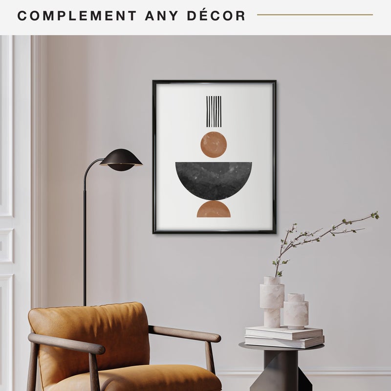 MCS Trendsetter 24x30 Poster Frame Black High-Gloss, Vertical & Horizontal Wall Hanging Large Picture Frame for Photos, Posters & Art Prints (1-Pack) - Image 3