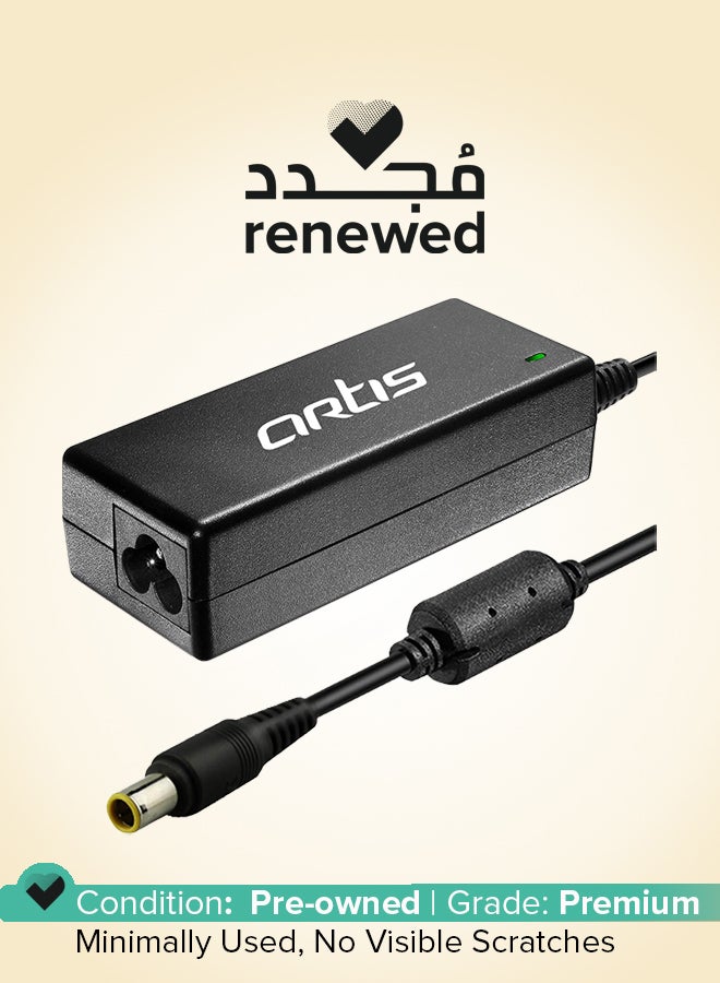 Artis Renewed - AR0508 65Watt Laptop Charger/Adapter with Power Cord Compatible with Lenovo Laptops - Image 1