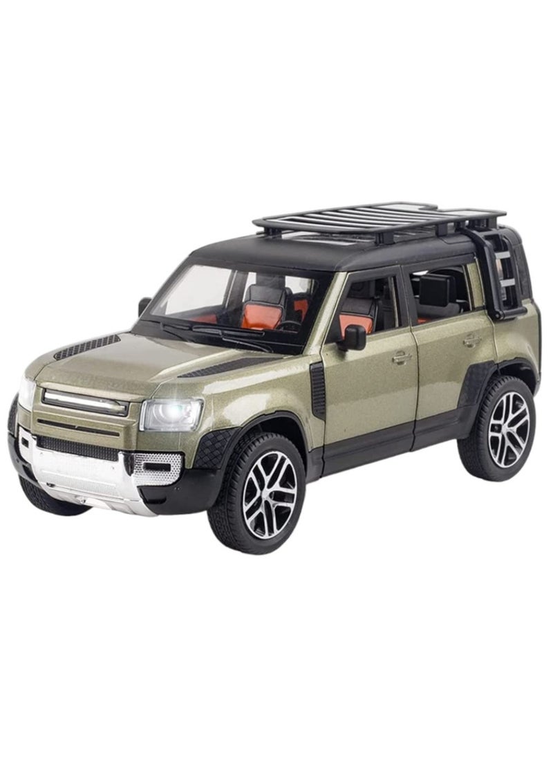 Toy Box - Land Rover Defender Car Model Alloy Metal SUV Toy Car Model Simulation Vehicles Toys For Children Gifts Collection - Image 1