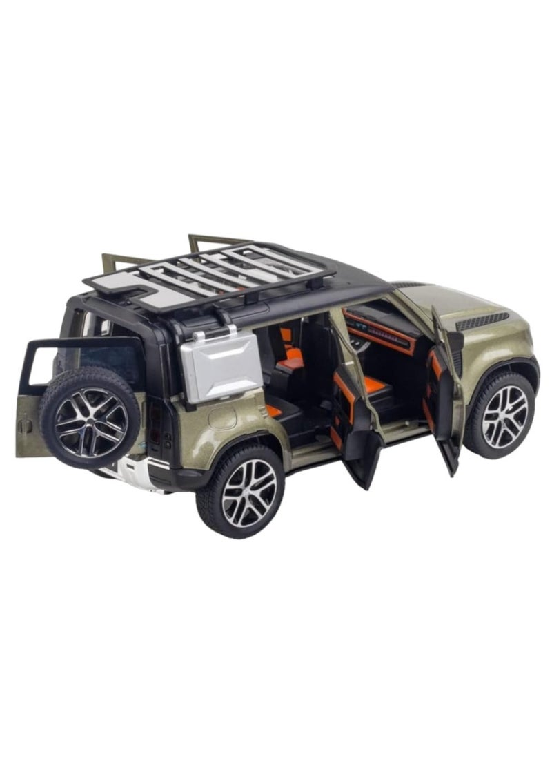 Toy Box - Land Rover Defender Car Model Alloy Metal SUV Toy Car Model Simulation Vehicles Toys For Children Gifts Collection - Image 1