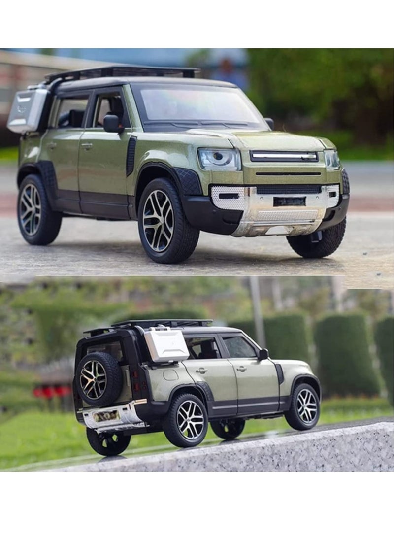 Toy Box - Land Rover Defender Car Model Alloy Metal SUV Toy Car Model Simulation Vehicles Toys For Children Gifts Collection - Image 1