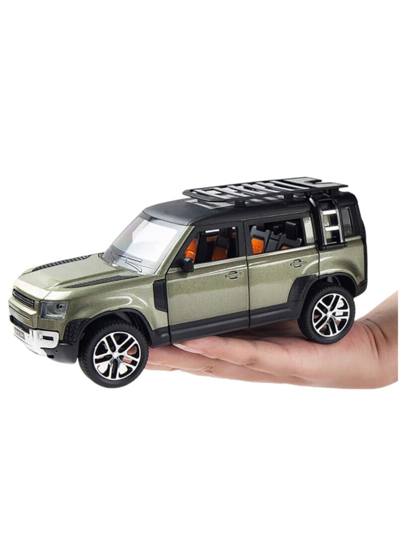 Toy Box - Land Rover Defender Car Model Alloy Metal SUV Toy Car Model Simulation Vehicles Toys For Children Gifts Collection - Image 1
