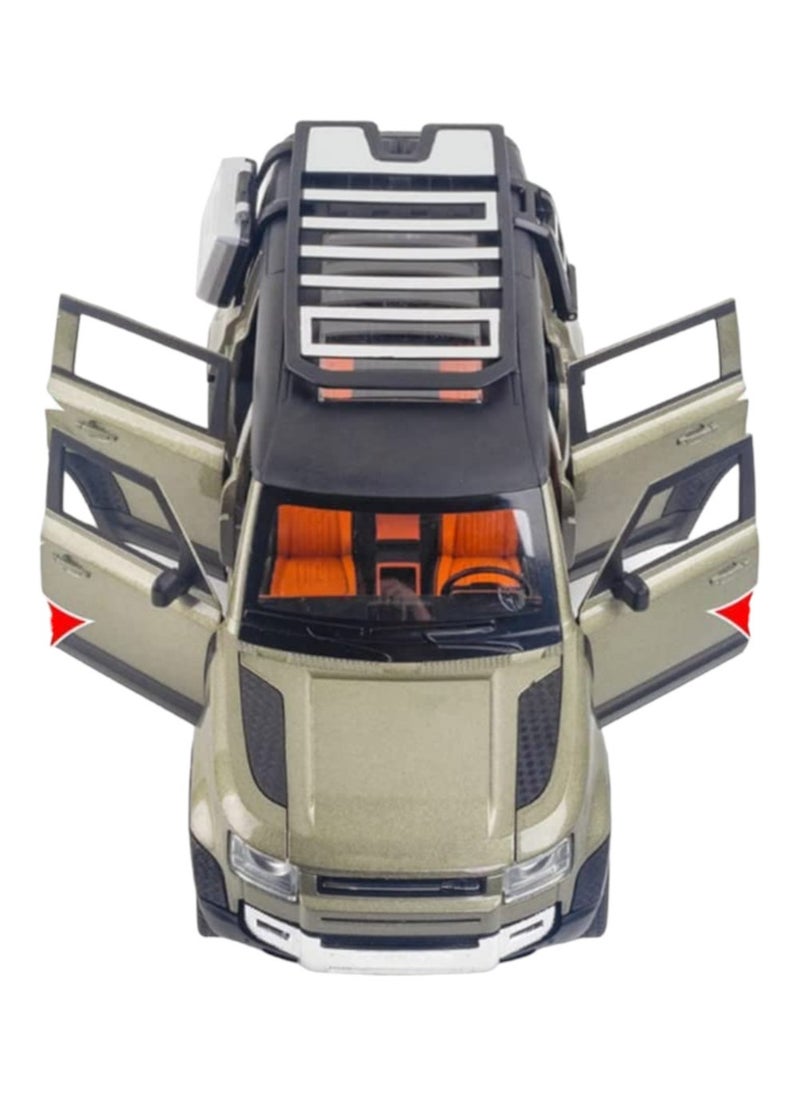 Toy Box - Land Rover Defender Car Model Alloy Metal SUV Toy Car Model Simulation Vehicles Toys For Children Gifts Collection - Image 1