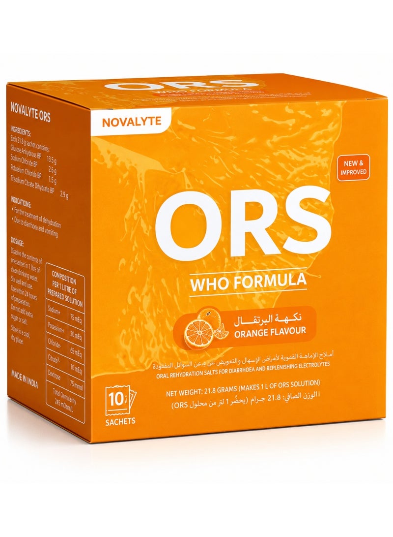 21.8G ORS Orange Sachet 10s