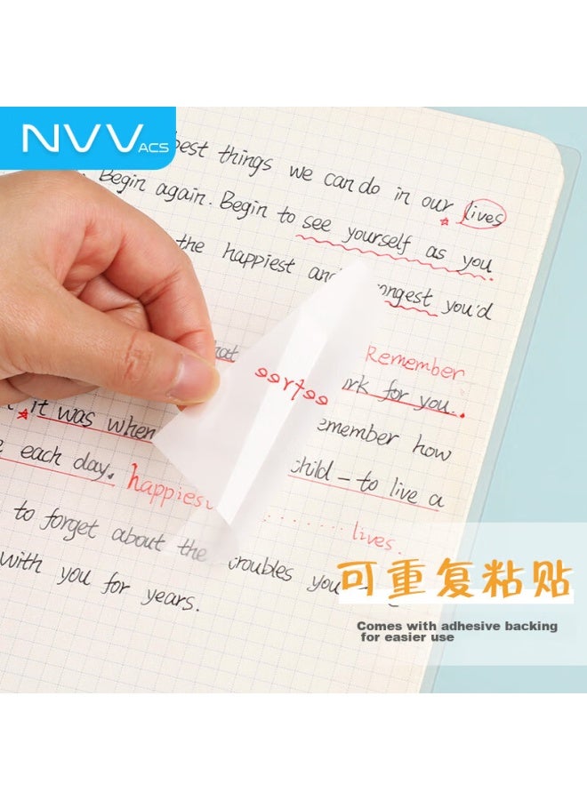 Nvv Transparent Sticky Notes, Reusable, Waterproof, High-quality, Three-pack Set Of 150 Sheets, Error Correction, Bl-t01t - Image 3