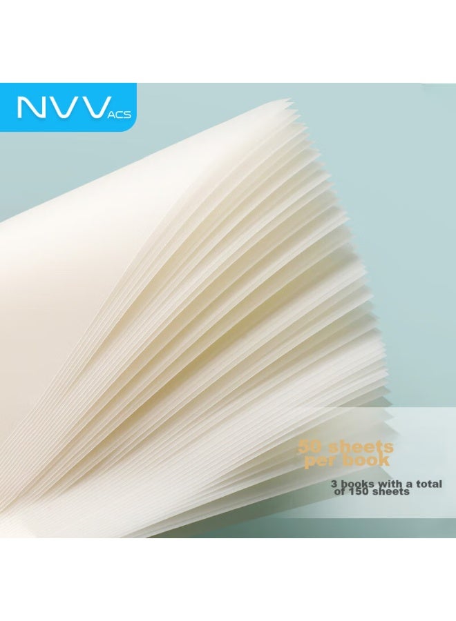 Nvv Transparent Sticky Notes, Reusable, Waterproof, High-quality, Three-pack Set Of 150 Sheets, Error Correction, Bl-t01t - Image 5