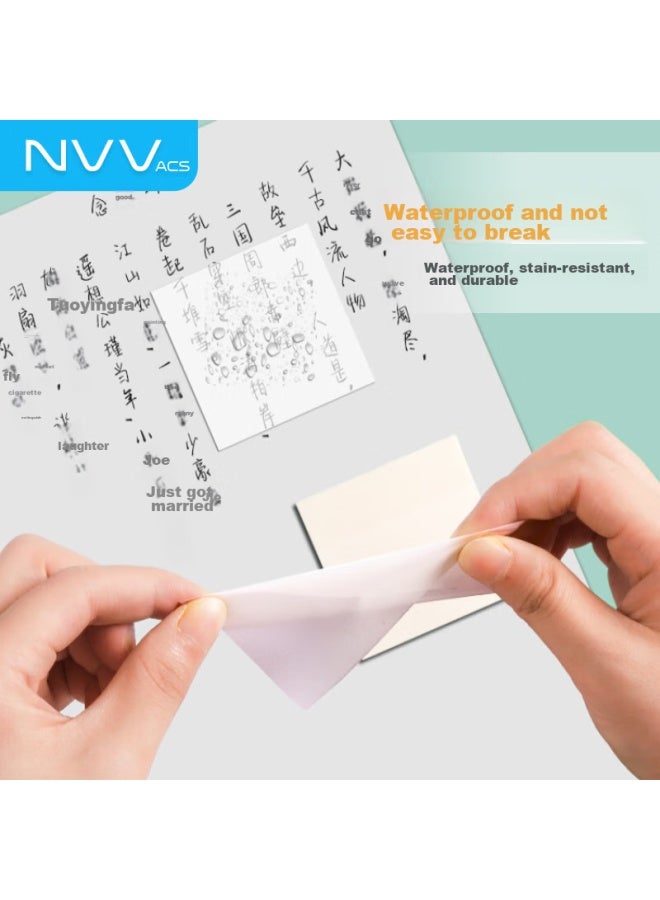 Nvv Transparent Sticky Notes, Reusable, Waterproof, High-quality, Three-pack Set Of 150 Sheets, Error Correction, Bl-t01t - Image 4