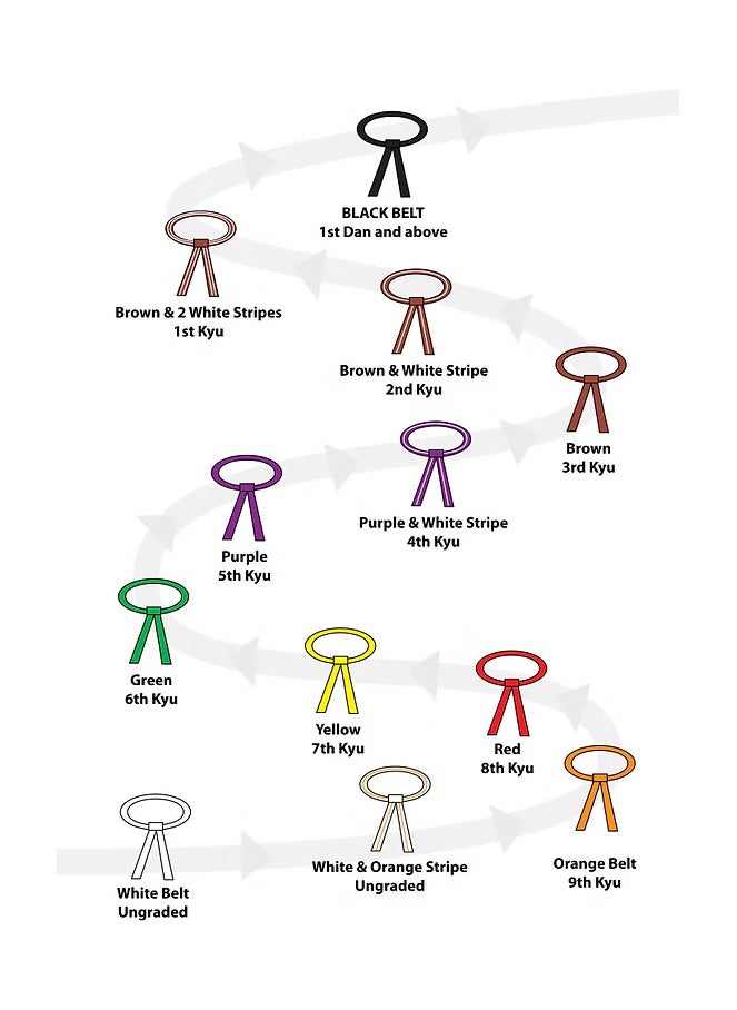 MAM - Set of 5 of Karate Belts Multicoloured - Image 1