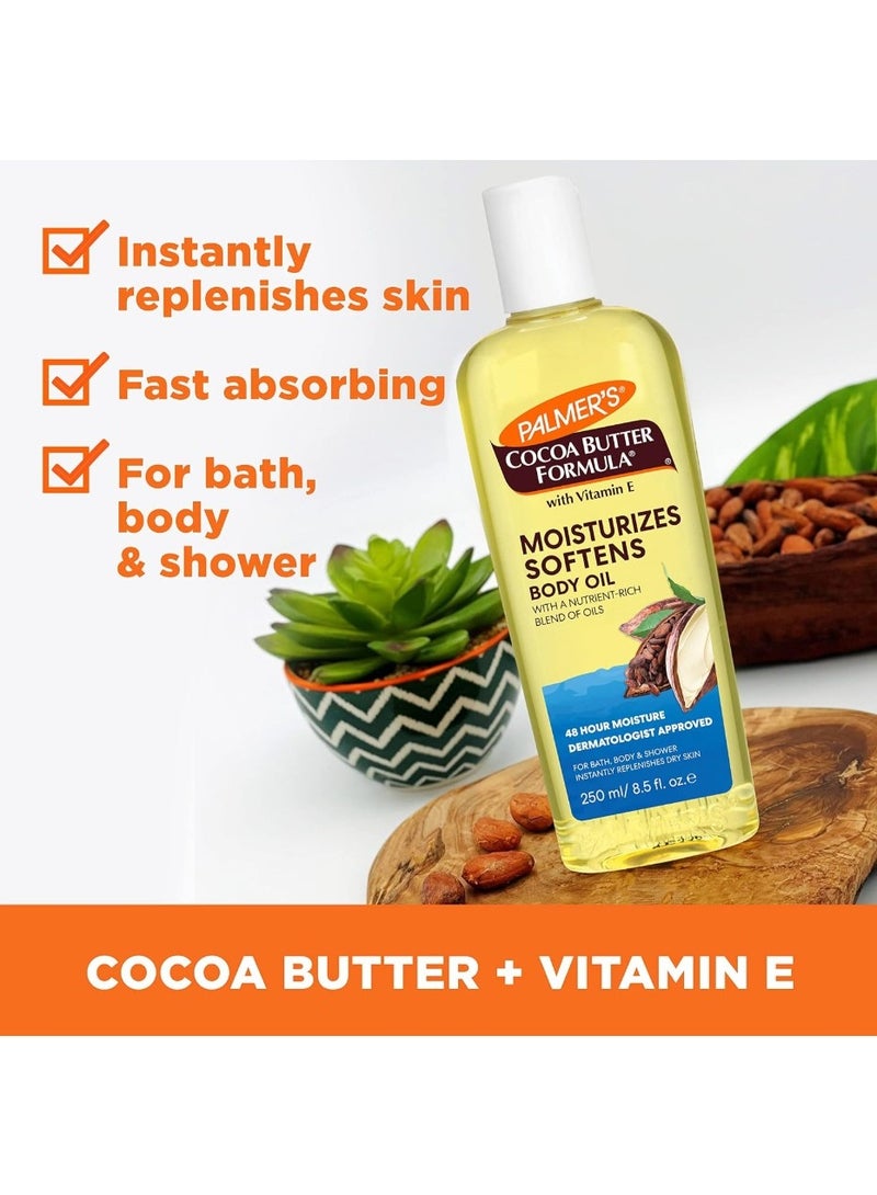 PALMER'S Palmer’s Cocoa Butter Formula With Vitamin E Moisturizing Body Oil 250ml – Deep Hydration & Radiant-Looking Skin - Image 2