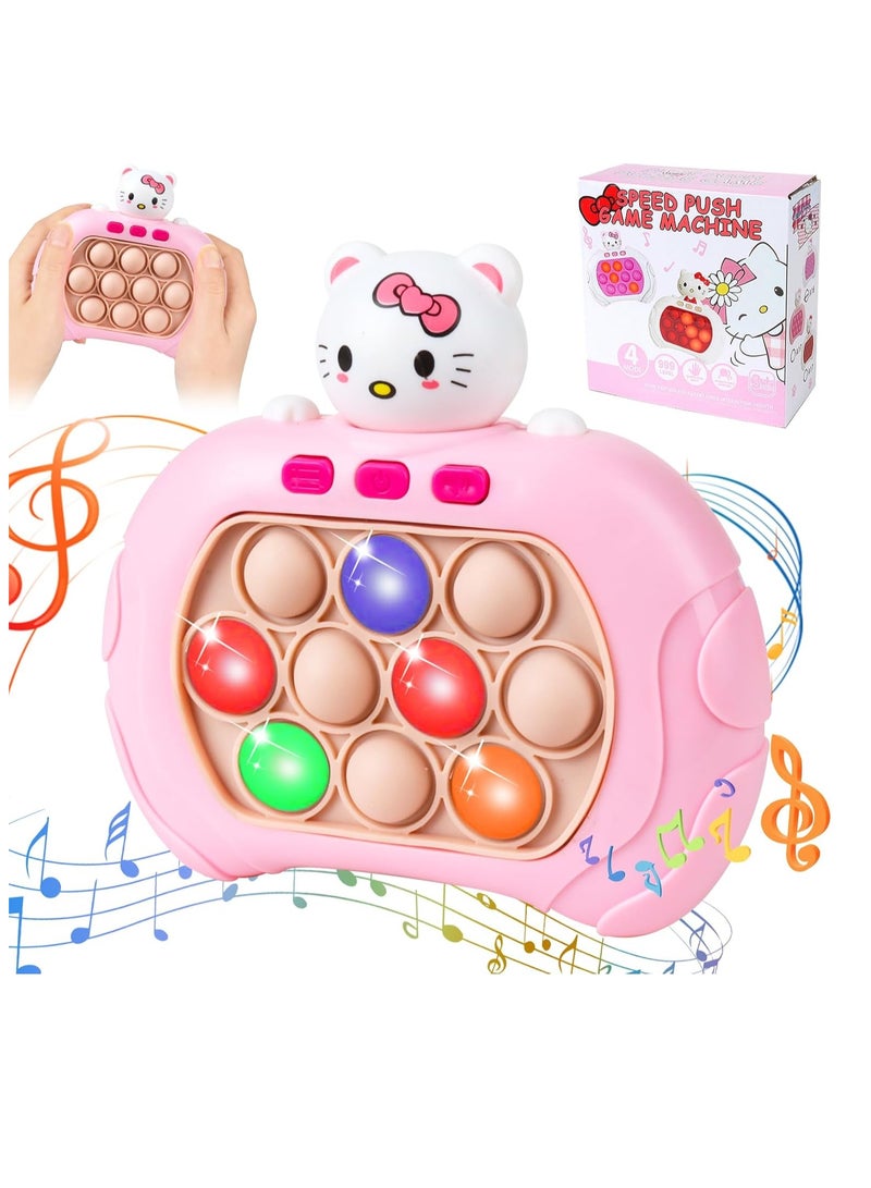 Fast Squeeze Bubble Toy for Kids and Adults, Pop It Electronic Toy, Fast Push Bubble Toy, Electronic Fidget Toy, Fast Push Toy (Kitty) - Image 1