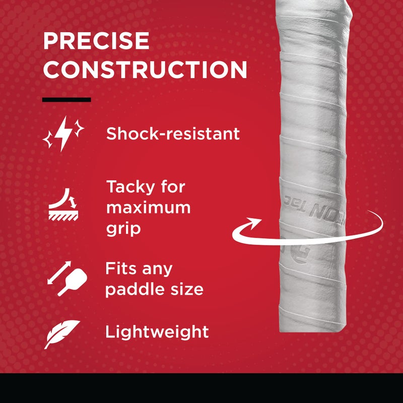 Gamma Sports Pickleball Supreme Overgrip, White - Image 3
