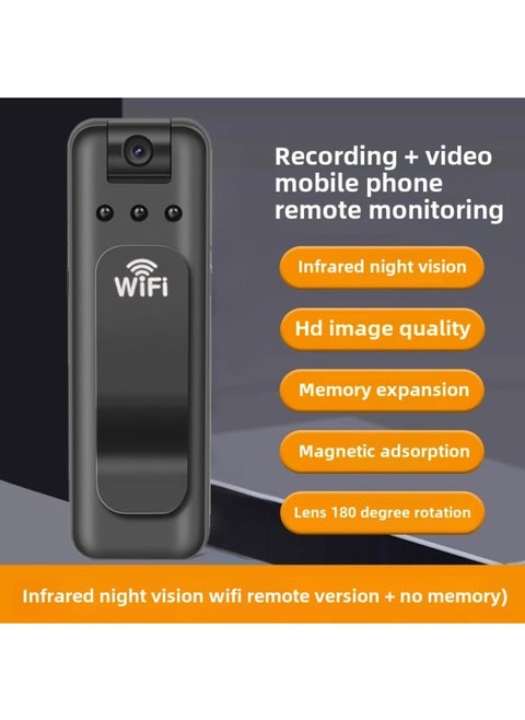 Law Enforcement Recorder Recording Pen Tape Recording All-in-one Machine HD Motion Camera Camera Shooting Wholesale-Body Color:Remote Monitoring - Camera - No Memory [wifi Mobile Phone Direct + Audio And Video Recording + Ultra-clear·