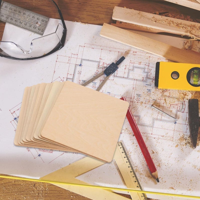 BPA 10Pcs DIY Blank Wooden Planks - Image 2