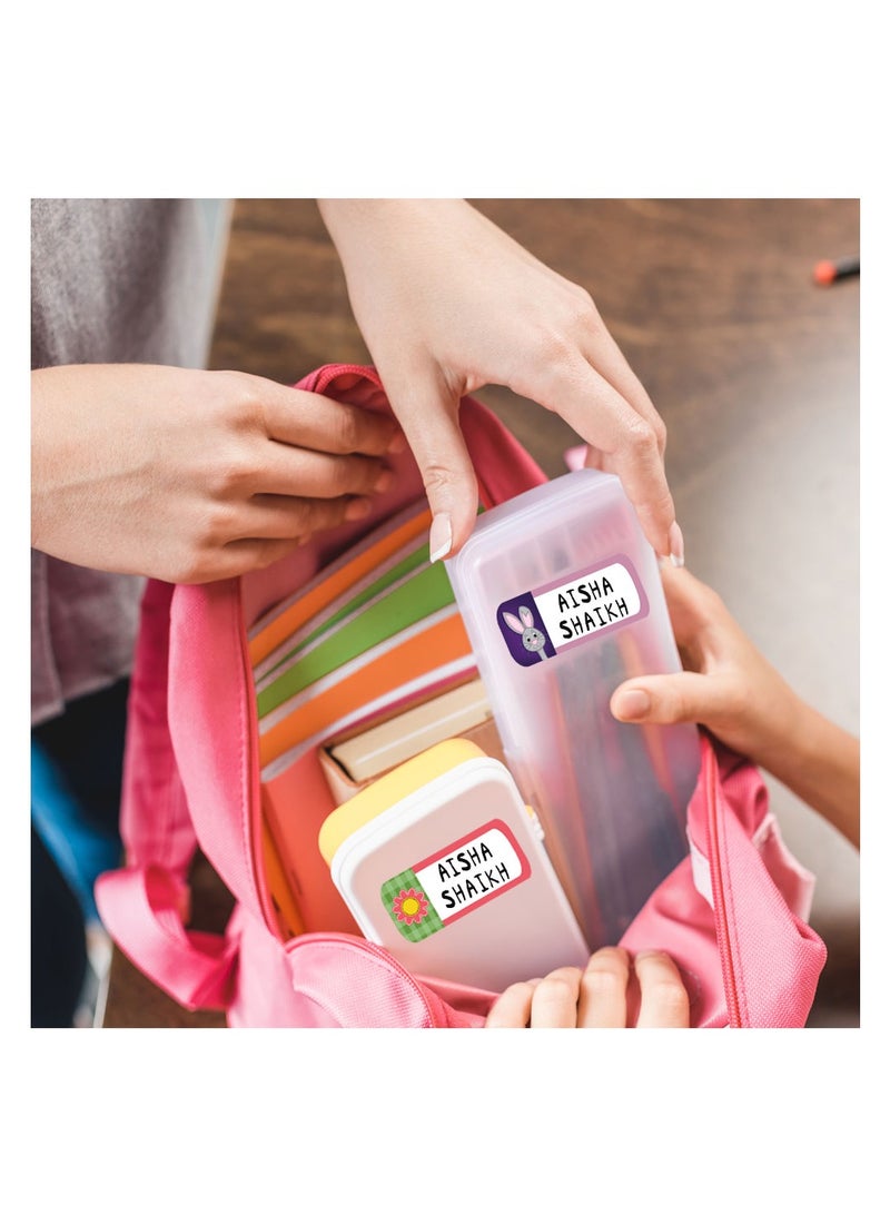 Beauenty The Ultimate Label Pack | 148 Waterproof Name Labels for Kids School Supplies | Includes Writable Name Sticker, Tags for School Bag, Stick-on Clothing Labels, Iron on Clothes Tags  Book Stickers - Image 4