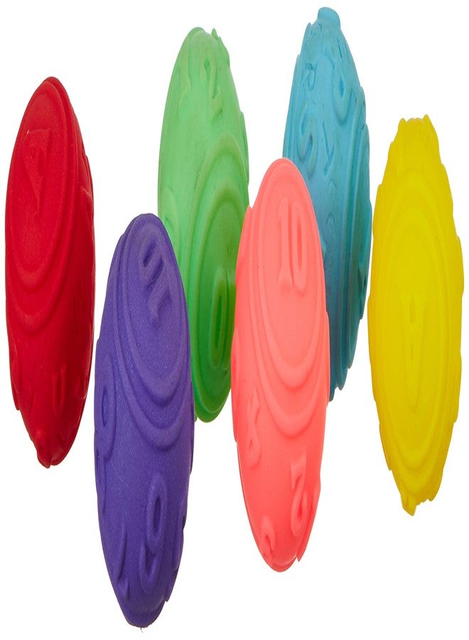 Ratna's Squeezy Toys ABC 123 Ball 6 pcs Pack for Infants. The Sweet Musical Sound of The Squeezy Toy Makes Kids Happy and Makes Their Childhood Fun Filled - Image 1