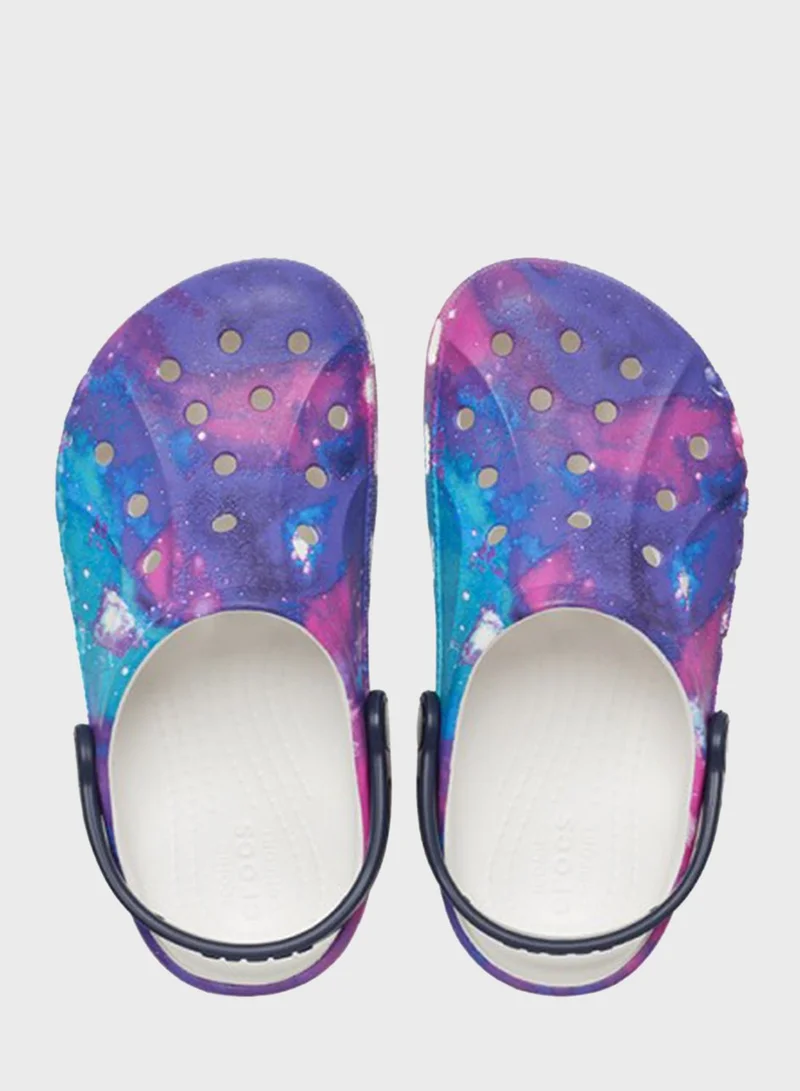 crocs Kids Baya Printed Clog Sandals