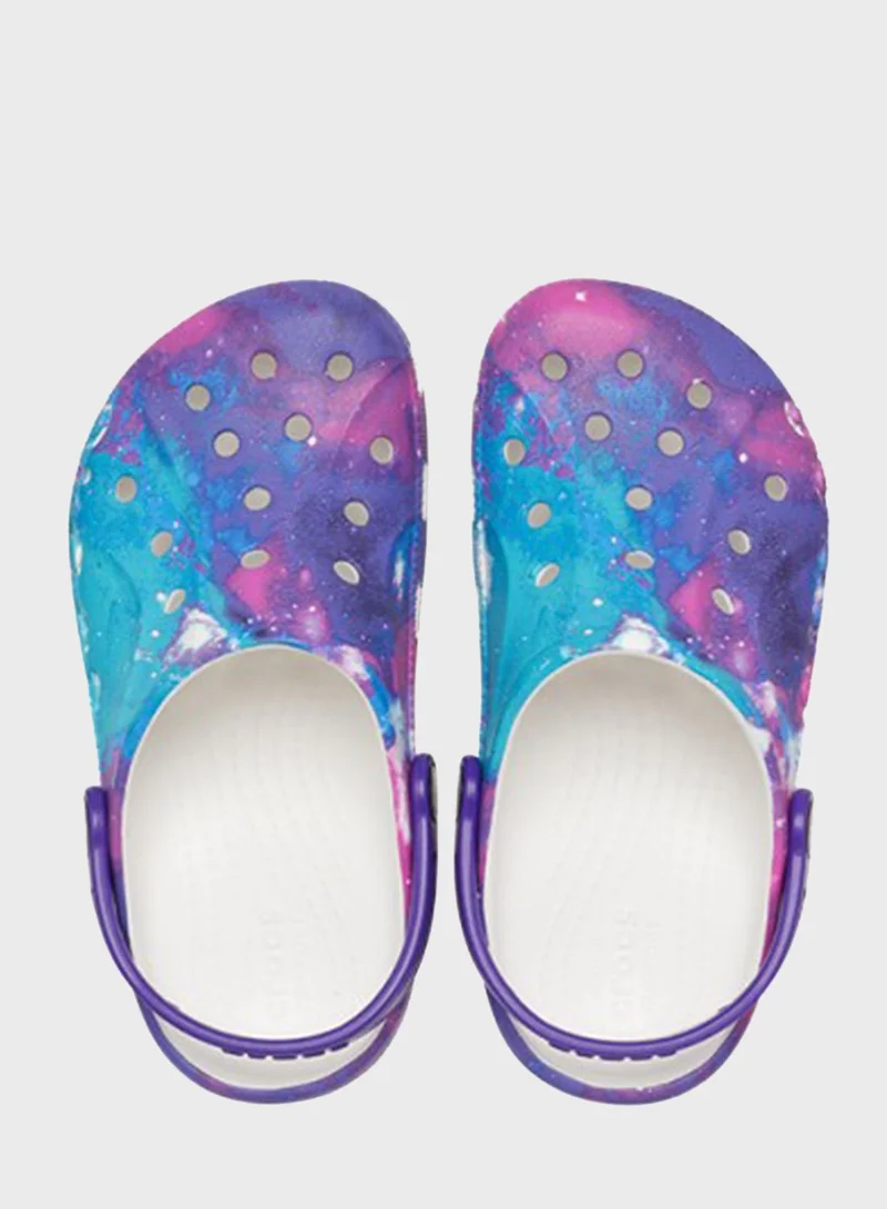 crocs Kids Baya Printed Clog Sandals